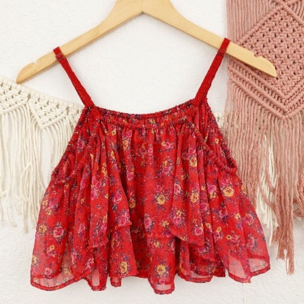 Kimchi Blue-Floral Crop top